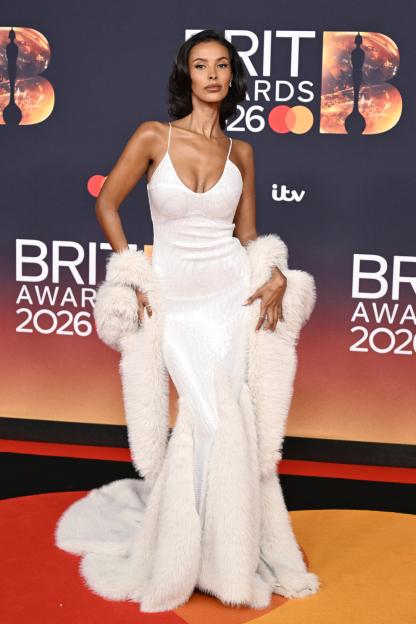 Maya Jama attends The BRIT Awards 2026.
