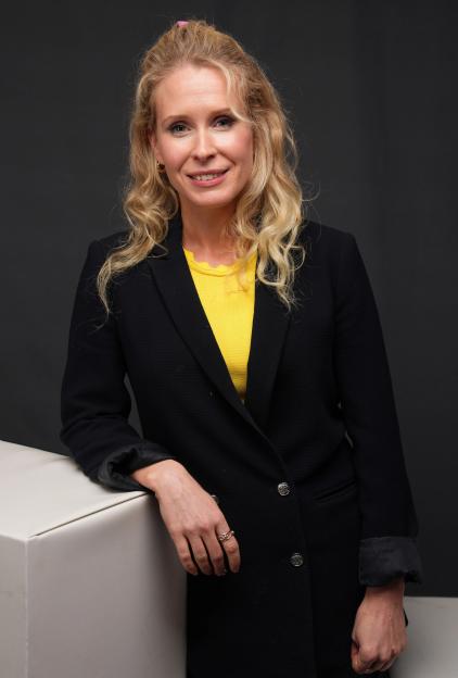 Lucy Beaumont at the Edinburgh TV Festival.