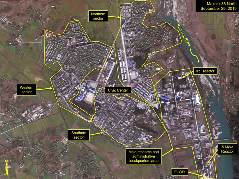 YONGBYON NUCLEAR FACILITY, NORTH KOREA - SEPTEMBER 29, 2019: Figure 1C. Timeline of Yongbyon City expansion.