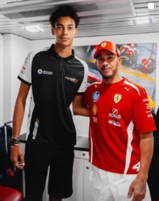 Lewis Hamilton congratulates 6ft4in driver world champion, 19, hoping to become F1’s tallest star