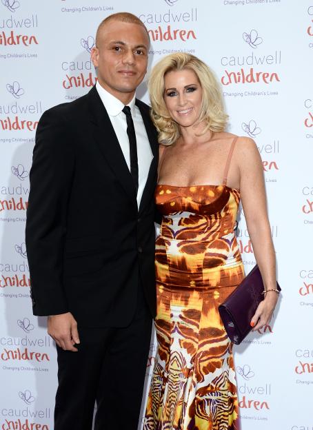 Wes Brown and Leanne Wassell attending the Caudwell Children Butterfly Ball.