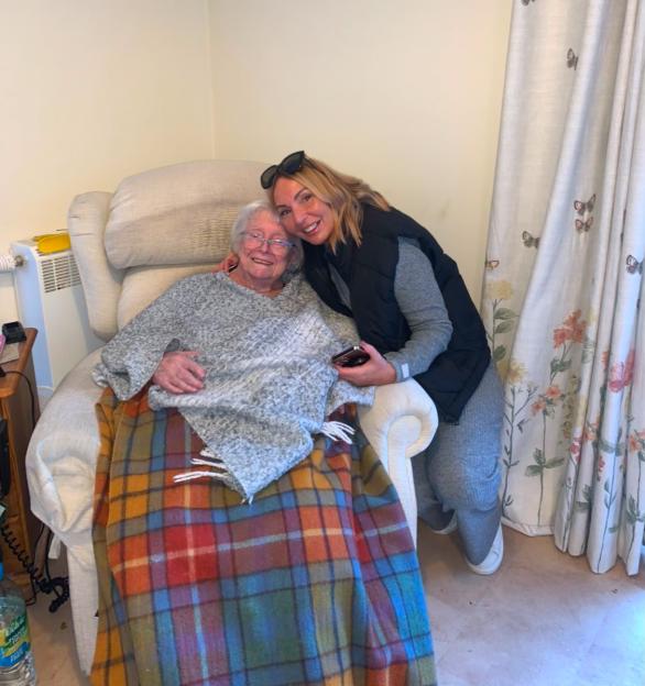 Justine Morrison with her mum Joyce.