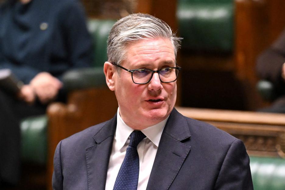 Keir Starmer speaking at a podium in the House of Commons.