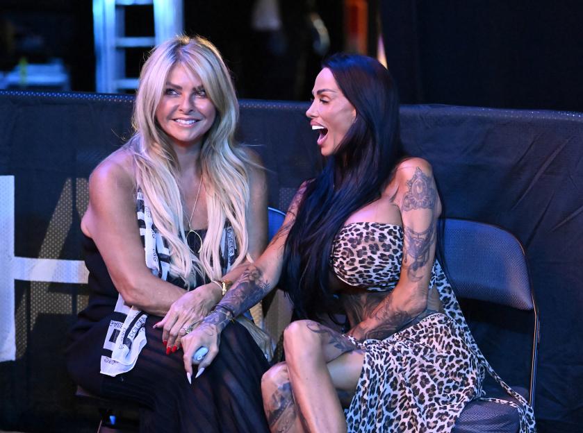 Katie Price and Claire Powell reunite at the Hair and Beauty Awards.
