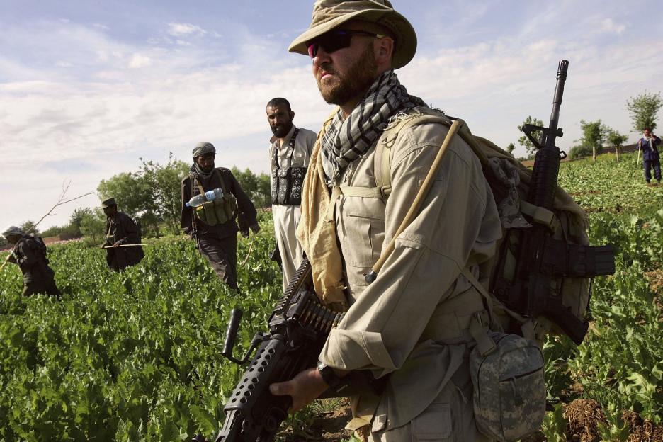 Afghan and US Teams Fight Opium Trade In Helmand Province Of Southern Afghanistan