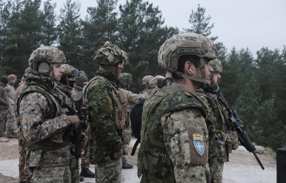 Soldiers participating in the military exercise Resolute Warrior 2025.