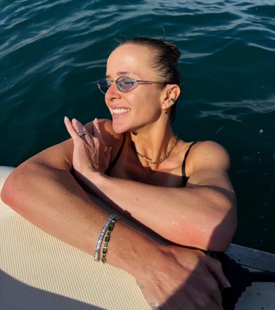 Two-Time Wimbledon Semi-Finalist, 31, Soaks Up the Sun in Bikini During Her Pre-Championship Getaway