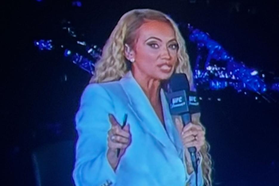 Kate Scott Shines on UFC 328 Broadcast, Captivating Fans with Her Presentation of the Khamzat Chimaev vs. Sean Strickland Card
