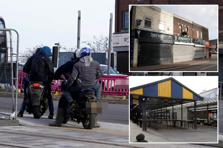 Booming 70s hotspot is now ‘dystopian slum’ ruled by balaclava yobs – as 40 shops shut & councillors admit it’s ‘ruined’