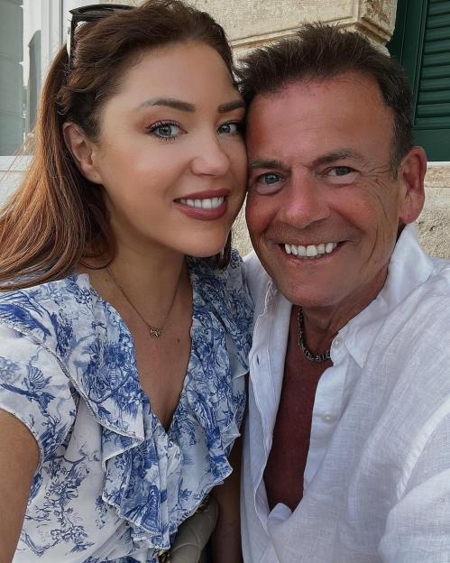 Lorna Luxe and husband John Andrews in Greece.