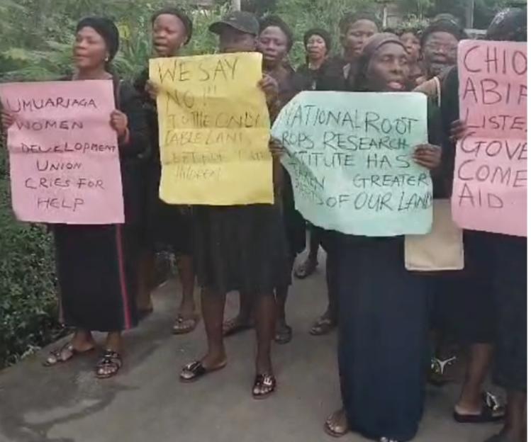 'Abia Community Women Plead with Governor Otti: Save Our Farmland from Housing Development!'
