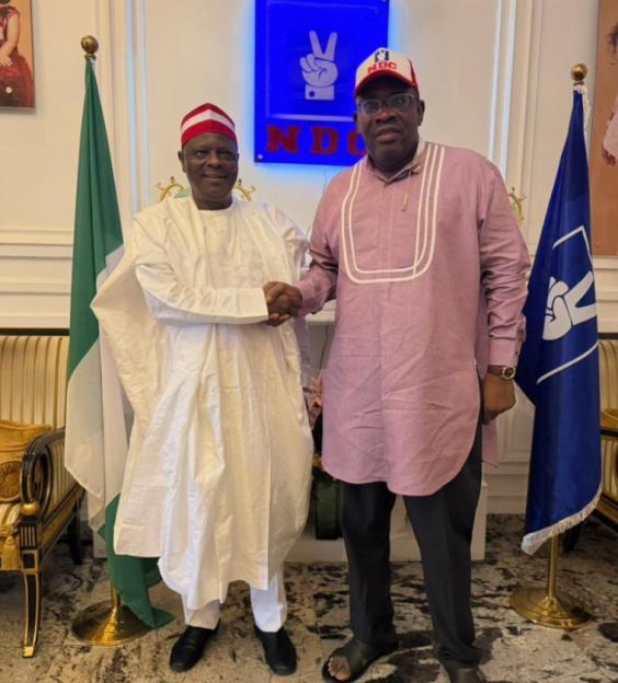 Kwankwaso Discusses Party Future with NDC Leader Seriake Dickson Amid Deregistration Concerns