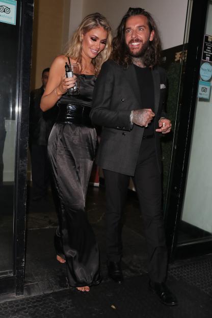 Chloe Sims and Pete Wicks attending the ninth annual Elbrook Cash & Carry Charity Gala Dinner at CHAK 89.