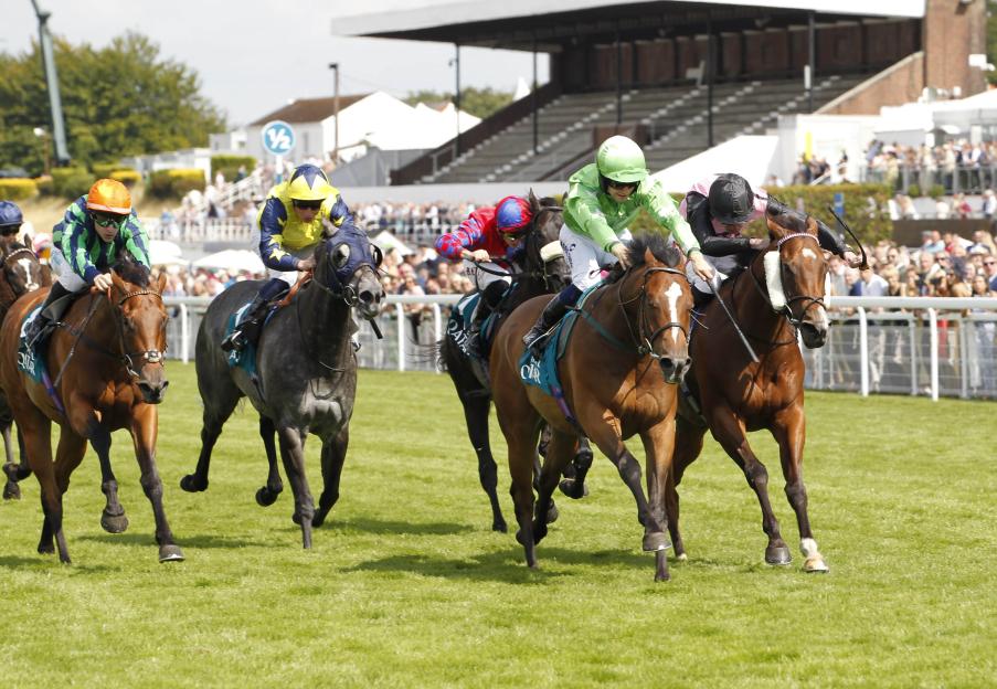 JM Jungle and Jason Hart winning the King George Qatar Stakes at Goodwood.