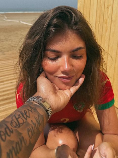 Samie Tyrique loved-up in Morocco.