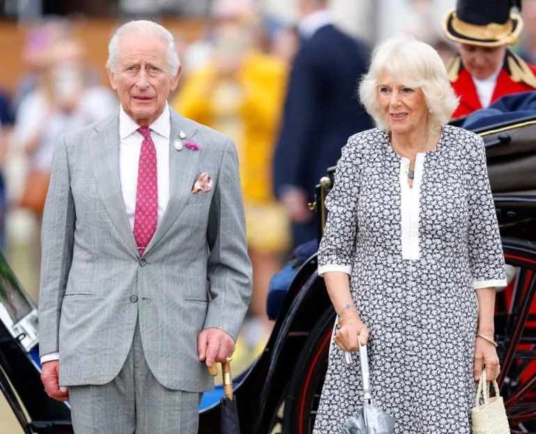 King Charles III and Queen Camilla visit the Sandringham Flower Show.