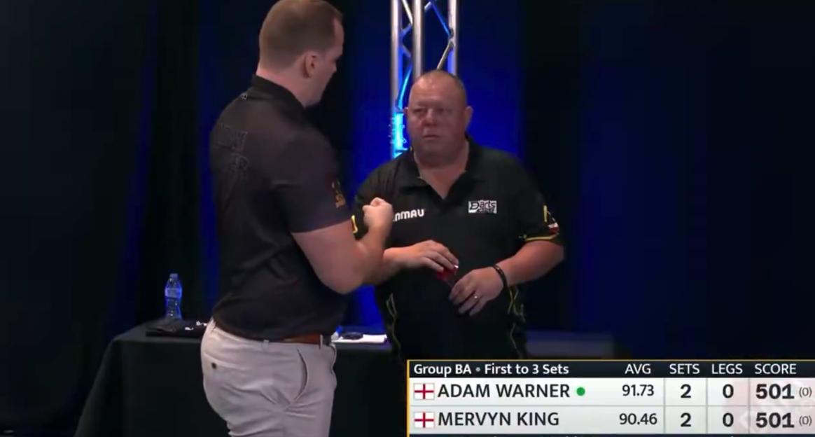 World Darts Finalist Leaves Opponent Hanging After Awkward Fist Bump Rejection