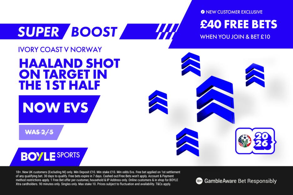 Ivory Coast vs Norway: Place a £10 Bet and Score £40 in Free Bets + Erling Haaland Odds Boost at BOYLE Sports!