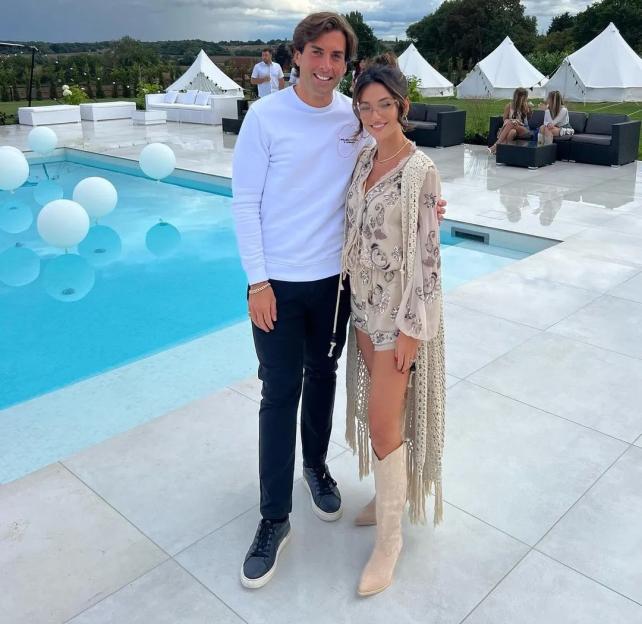 James Argent with a friend at the MARCHELLA FESTIVAL.