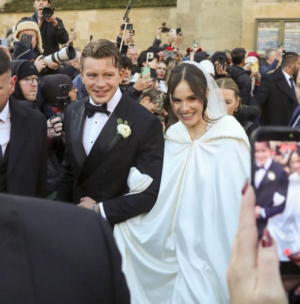 **NO MIRROR STAR OR EXPRESS** Holly Ramsay And Adam Peaty Seen Leaving Bath Abbey After Wedding Ceremony ? 27 Dec 2025