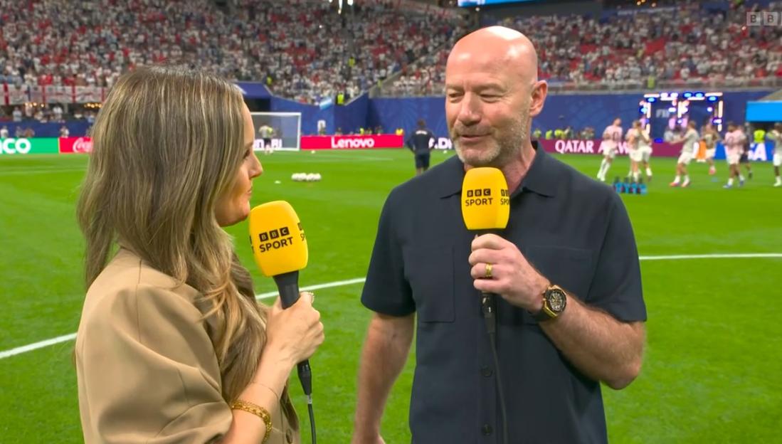 Alan Shearer Gets a Stern Warning from World Cup Stadium Officials After Attempting to Greet England Star