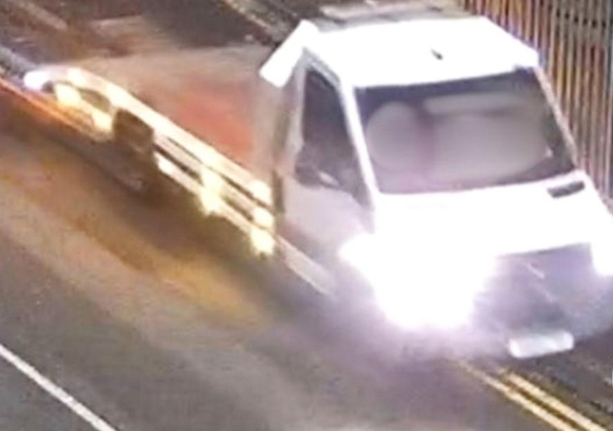 CCTV shows van driving on pavement after hit and run 'murder' of teenager
