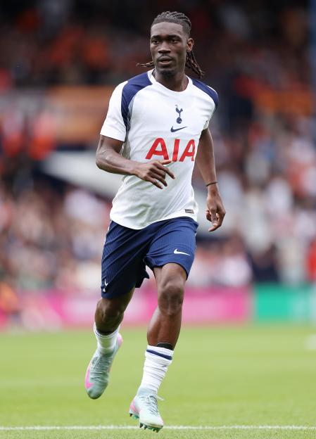 Yves Bissouma of Tottenham Hotspur running during a pre-season friendly match.