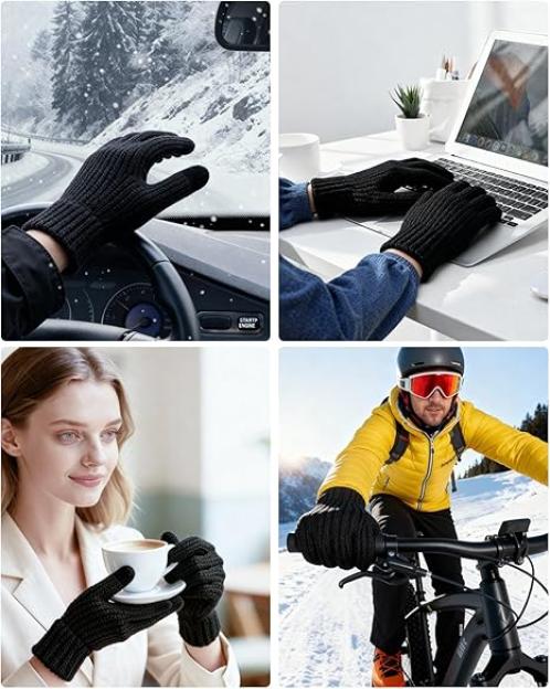 Warm heated gloves