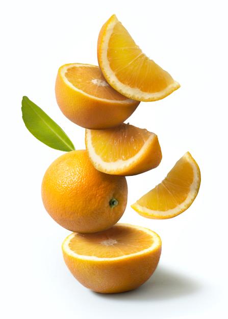 Oranges stack still life.