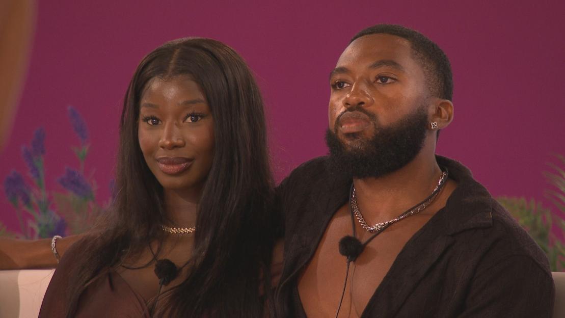 Alima Gagigo and Remell Mullins from the TV show 'Love Island'.