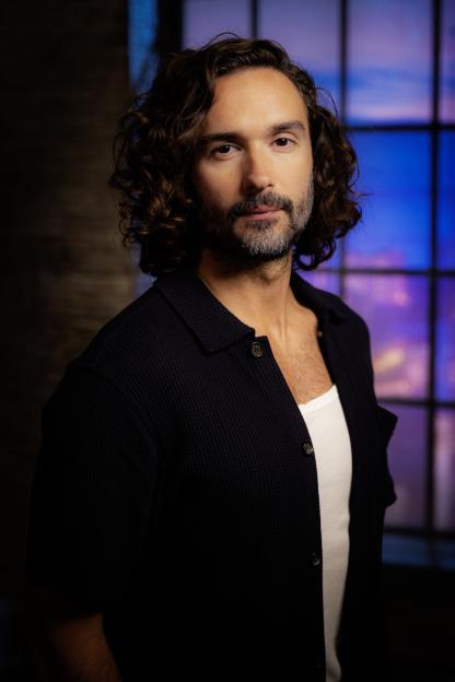 Joe Wicks looking directly at the camera.