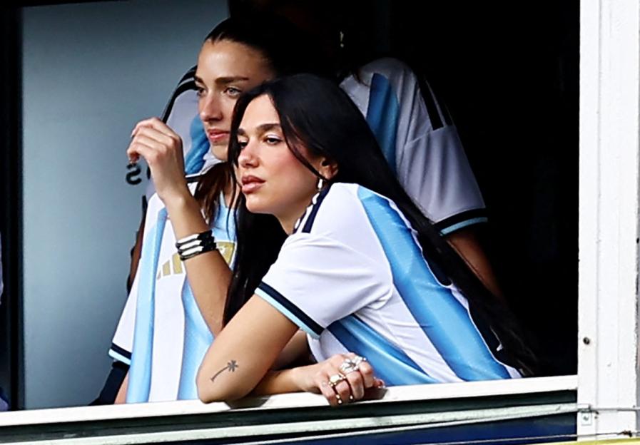 Dua Lipa Embraces Football Culture, Spotted Cheering for Boca Juniors and River Plate at La Bombonera!