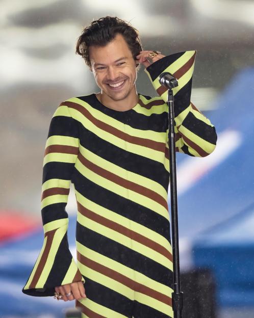 Harry Styles performing on NBC's Today.