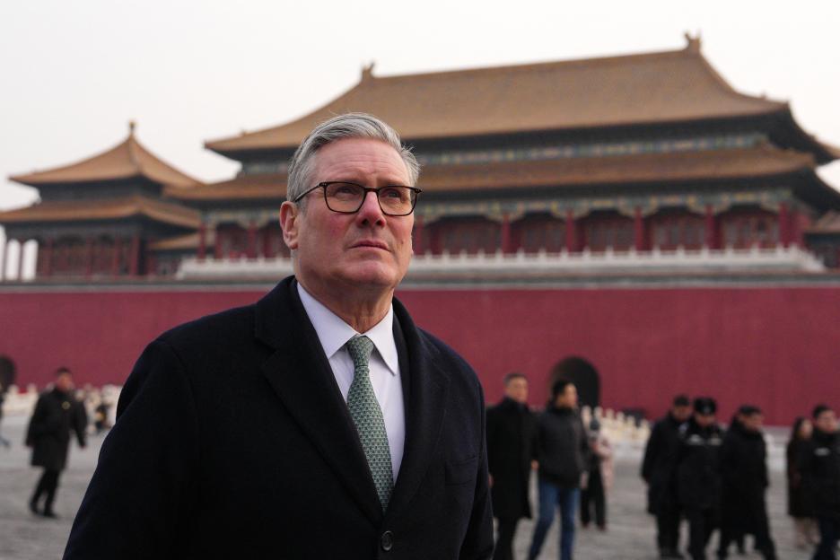 Britain's Prime Minister Keir Starmer visits the Forbidden City in Beijing.
