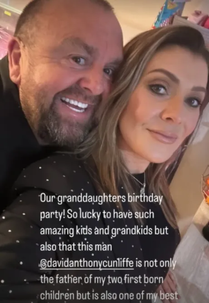 Man and woman posing together at a granddaughter's birthday party.