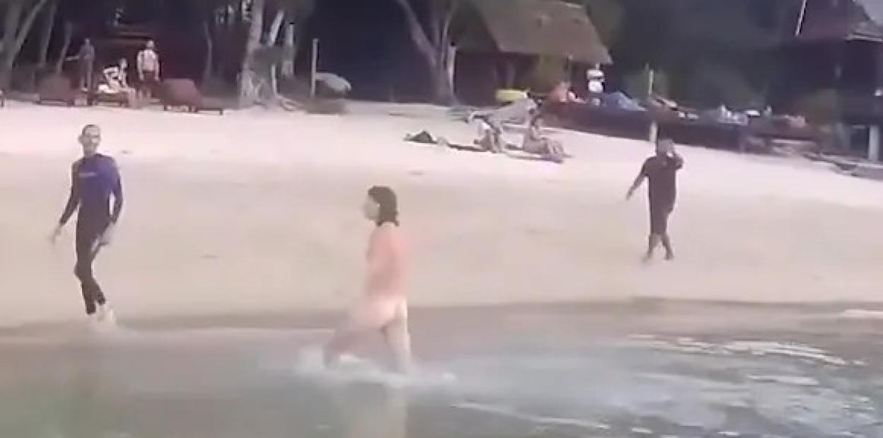 Naked German tourist tasered by police on Thai 'Death Island'