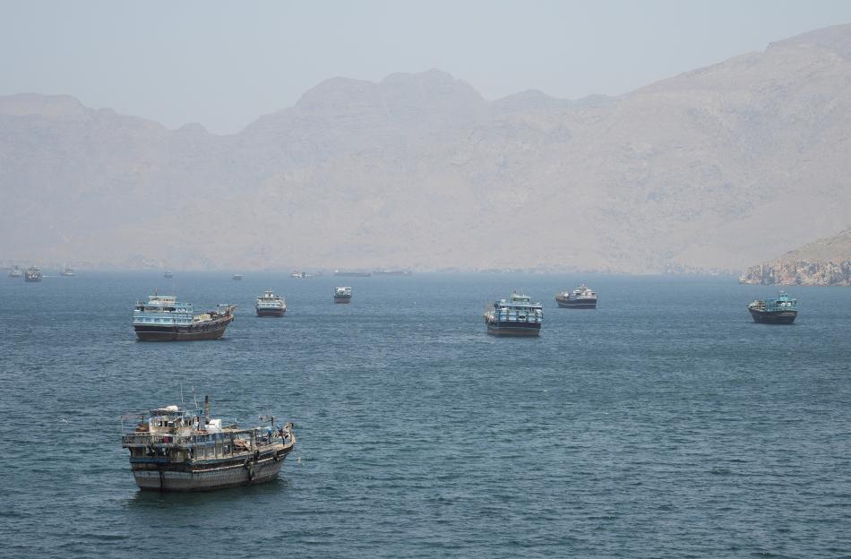 Vessels in the Strait of Hormuz, Musandam