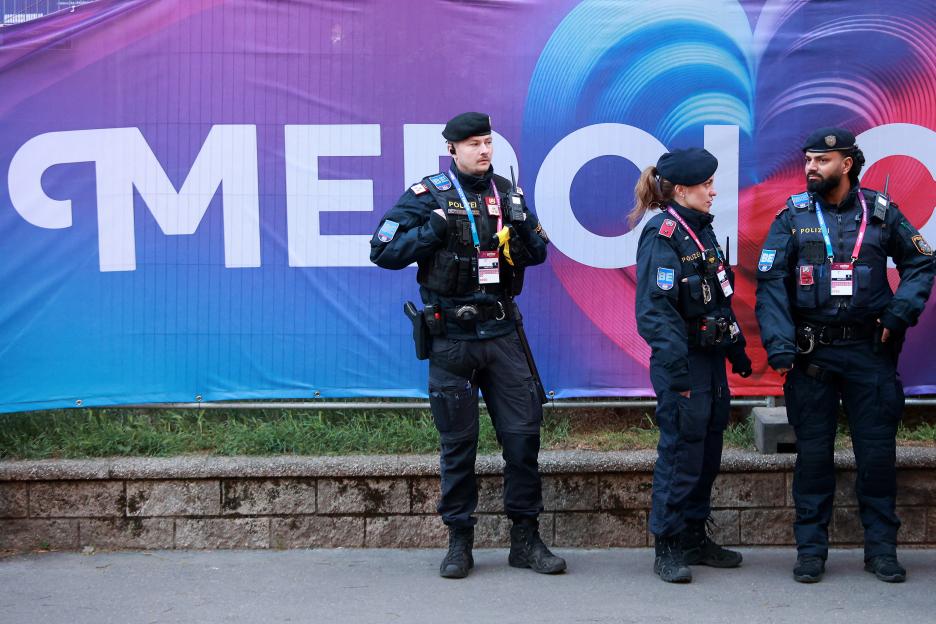 AUSTRIA-ENTERTAINMENT-MUSIC-TELEVISION-ESC-SECURITY