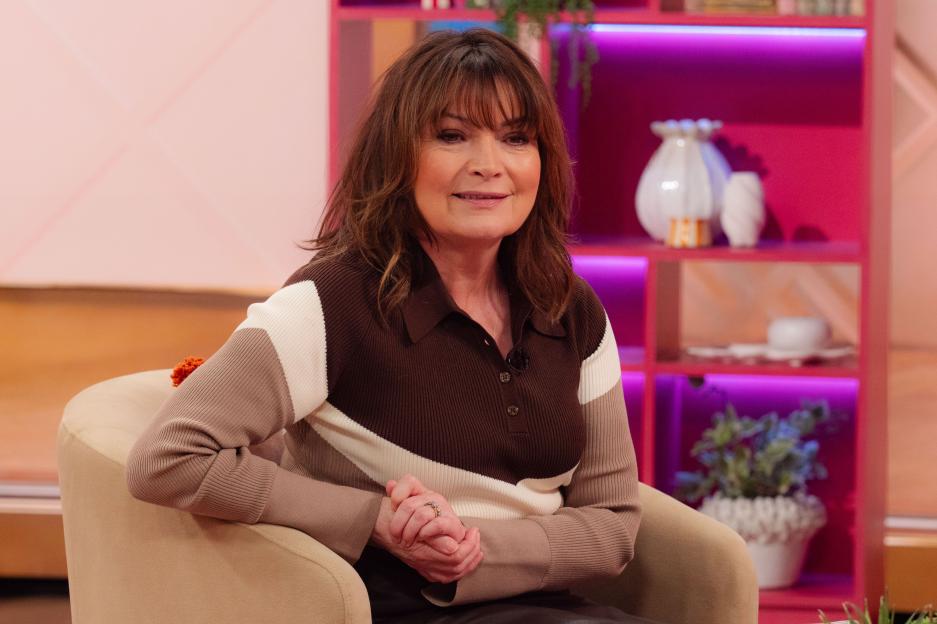 Television presenter Lorraine Kelly on the "Lorraine" TV show.