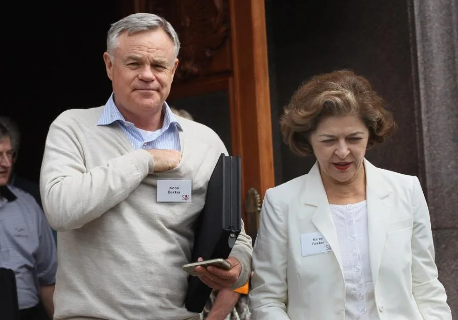 Koos Bekker, CEO of Naspers, and Karen Bekker attending the Allen & Company Sun Valley Conference.