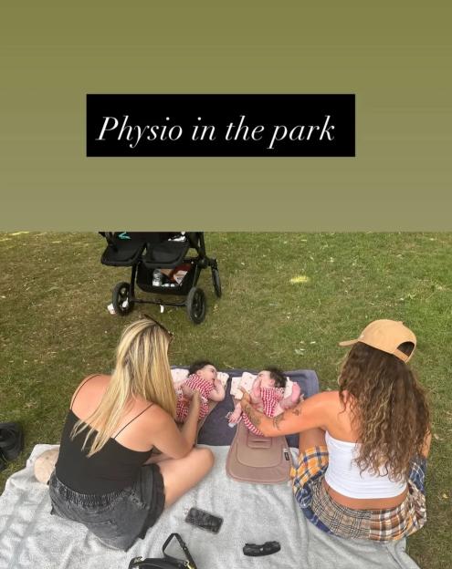 Jesy Nelson Shares Heartwarming Park Photo of Twin Daughters' Physiotherapy Following SMA Diagnosis