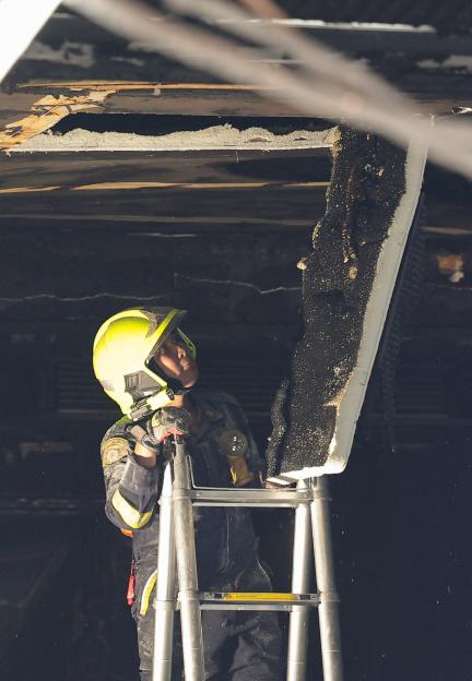 Aftermath of a deadly fire at a pub in Bangkok