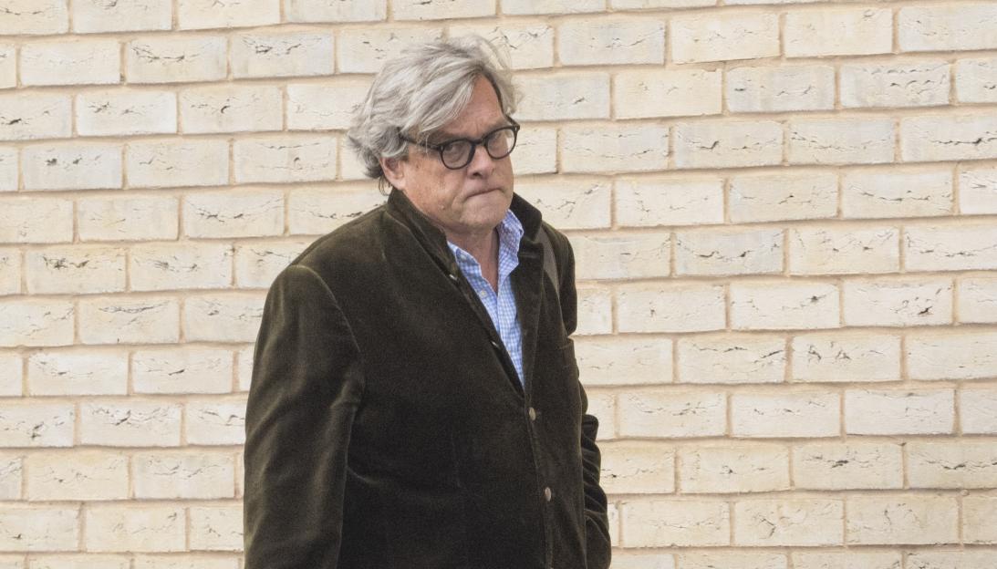 Paul Pressland leaving Salisbury Law Court.