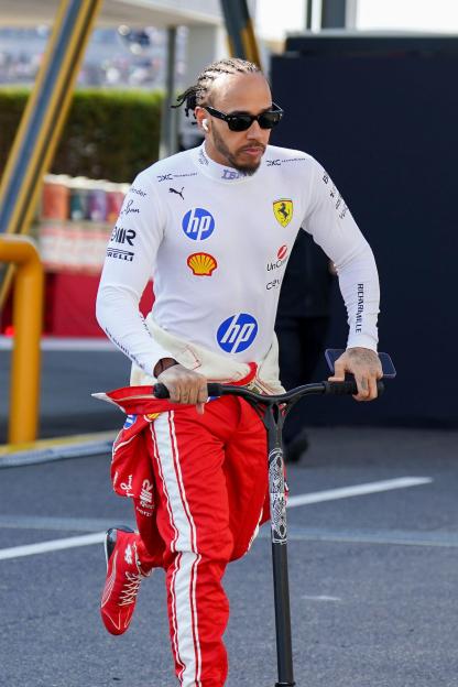 Suzuka City, Japan. 27th Mar, 2026. Lewis Hamilton 44 (GBR) Ferrari in the paddock during the Formula 1 Aramco Japanese Grand Prix 2026, 3rd round of the 2026 Formula One World Championship from March 27th - 29th, 2026 at the Suzuka Circuit, Suzuka C