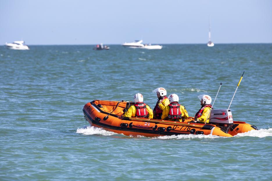 RNLI Team in Eastbourne, UK