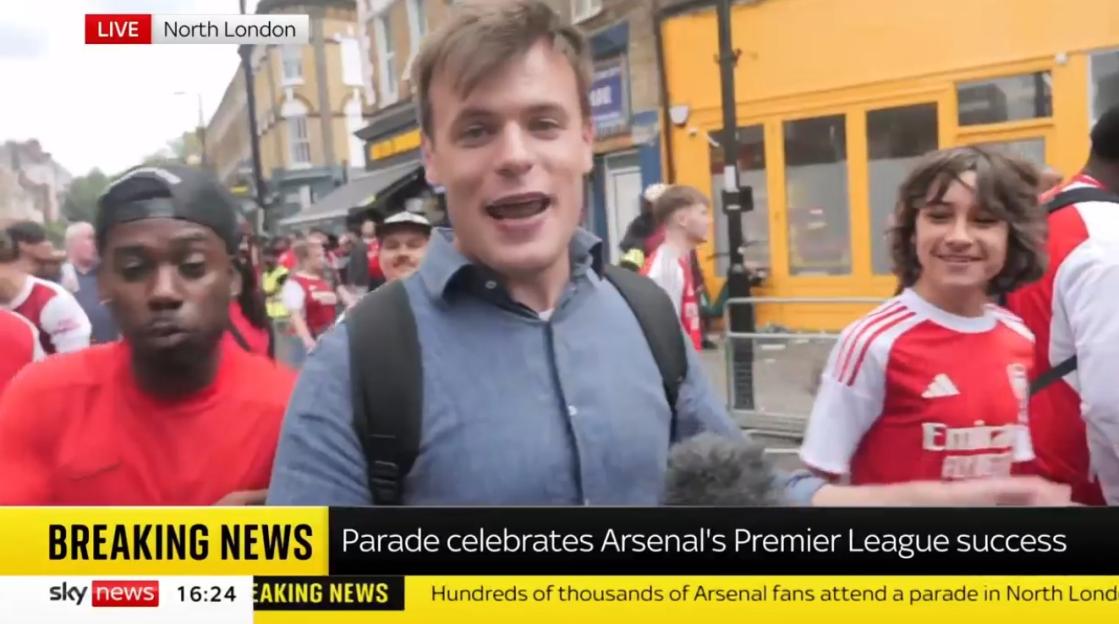 Sky Issues Apology After Arsenal Fan Disrupts Bus Parade Coverage with Live Outburst