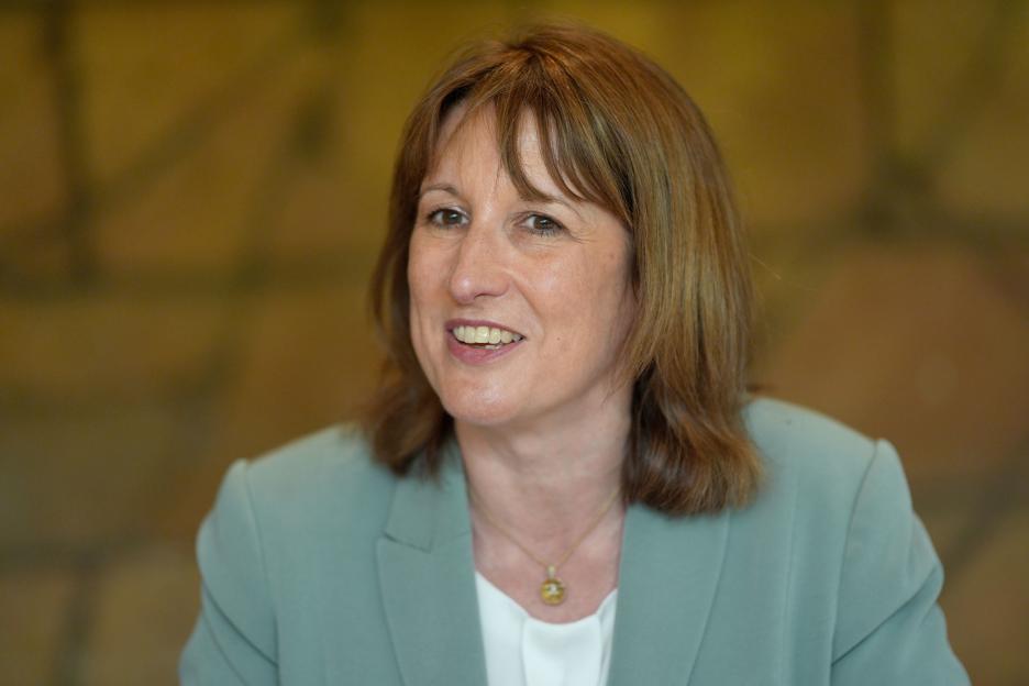 Chancellor of the Exchequer Rachel Reeves seen during a business roundtable to discuss the Great British Summer Savings scheme.
