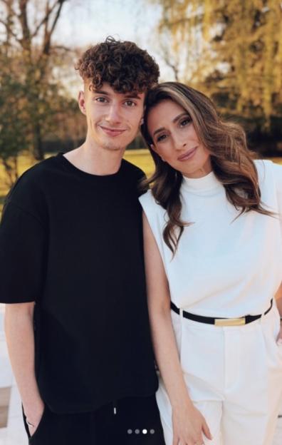 Stacey Solomon and her son Zachary in an Instagram post celebrating his 18th birthday.