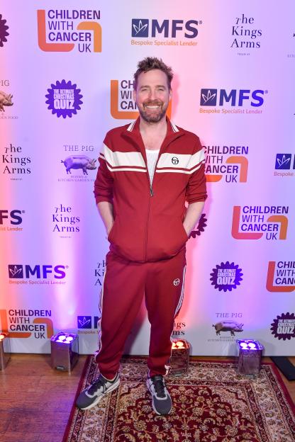 Ricky Wilson smiles at the Ultimate Christmas Quiz.