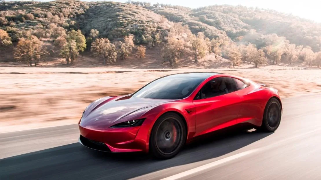 Tesla Roadster 2 is shown in this handout photo, during a presentation in Hawthorne, California